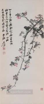 中国 Painting - チャン・ダイ・チエンのクラブアップルの花 1965 年の繁体字中国語